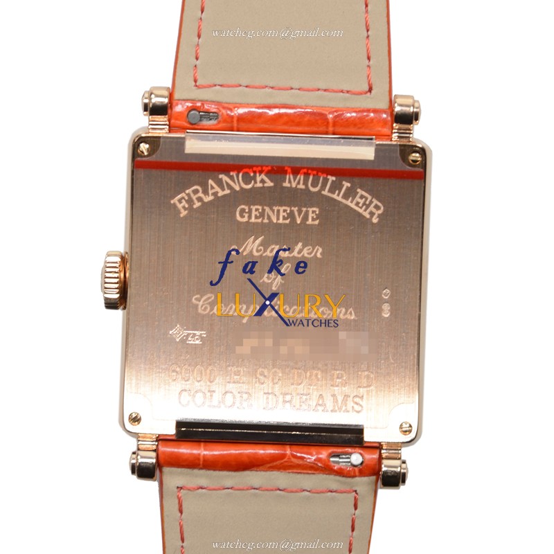 Franck Muller 6000 H SC DT COL DRM R D 5N Replica Watch Automatic Rose Gold Diamond Case - Image 3