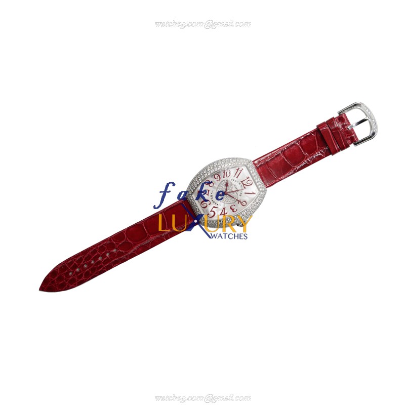 Franck Muller 5000 H SC D3 1P OG Automatic 18kt White Gold & Diamond Replica Watch - Master of - Image 2