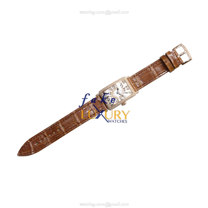 Franck Muller 902 QZ REL D CD 1R 5N | 902QZRELDCD1R5N | Quartz | Rose Gold & Diamonds | Replica - Image 2