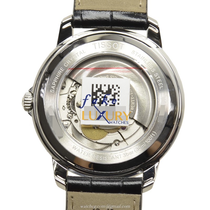 T065.430.16.051.00 - Tissot T-Classic Replica Watch - Automatic - Black Dial Leather Strap - Image 3