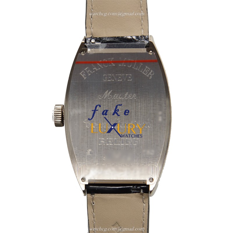 Franck Muller 8880 SC REL OG Cintree Curvex Replica Watch Automatic 18kt White Gold Silver Dial - Image 3