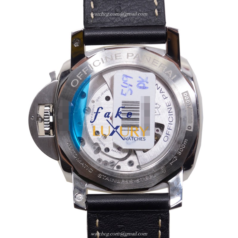 Panerai PAM00498 Luminor Replica Watch, Automatic, Black Dial, Stainless Steel, 44mm - Image 3
