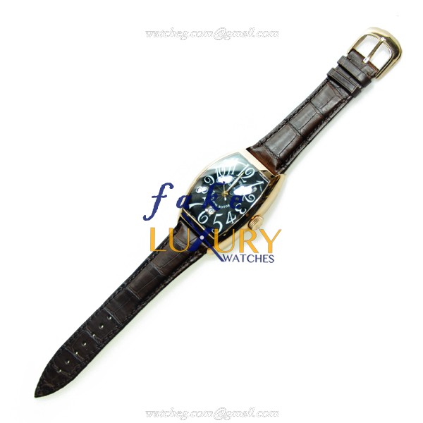 Franck Muller 8880 SC DT 5N Replica Watch, Automatic Movement, Black Dial, Rose Gold Case - Image 2