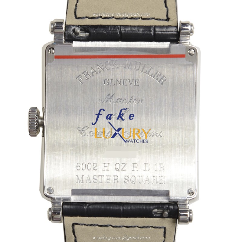 Franck Muller 6002 H QZ R D 1R AC Master Square Quartz Stainless Steel Diamonds Replica Watch - Image 3