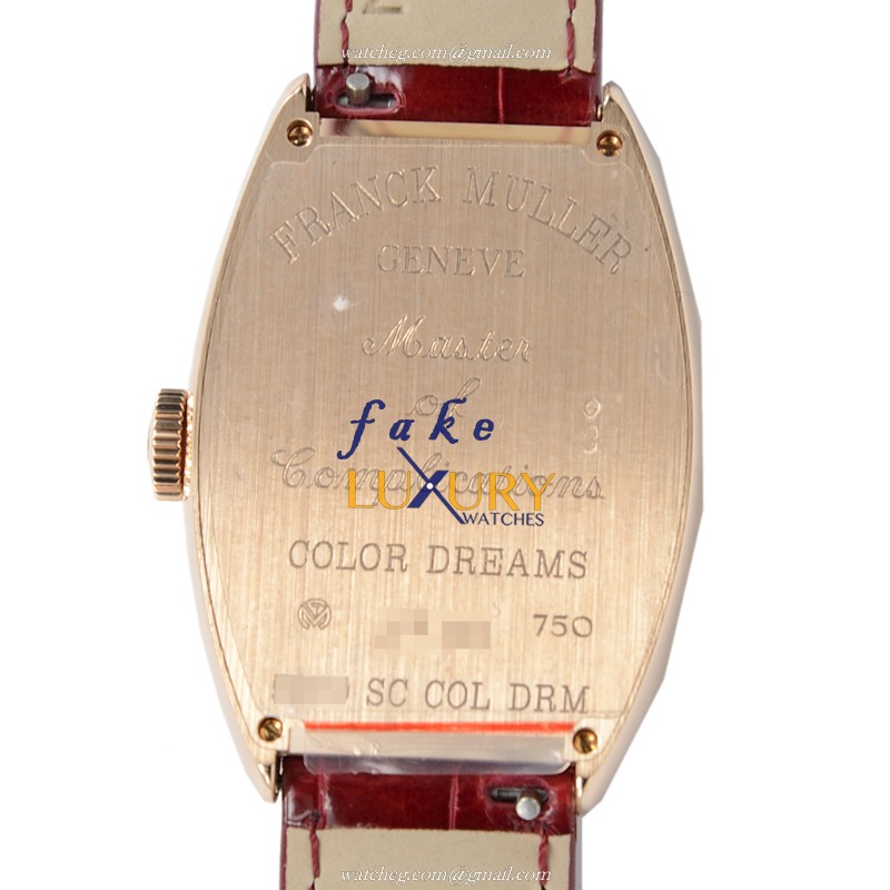 Franck Muller 5850 SC COL DRM 5N Cintree Curvex Automatic 18kt Rose Gold Silver Dial Replica Watch - Image 3