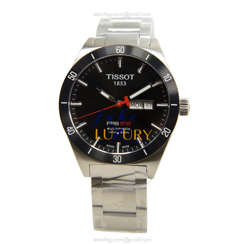 Tissot T-SPORT Automatic Replica Watch T044.430.21.051.00, Black Dial, Steel Case, Silver Bracelet - Image 2