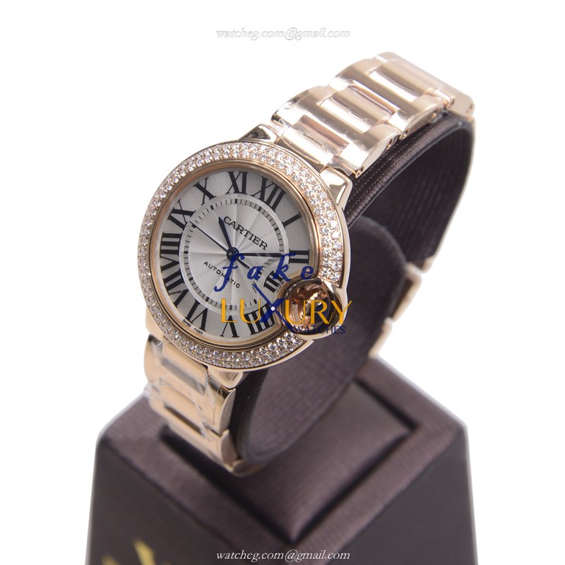 - CARTIER WE902034 BALLON BLEU Automatic 18kt Rose Gold Replica Watch - Swiss Movement - Image 3