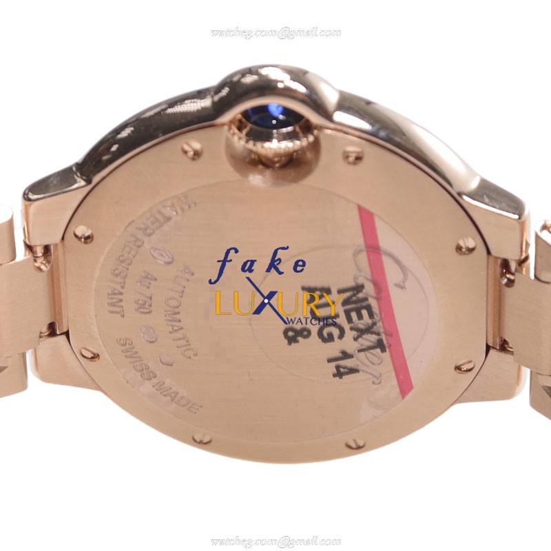 - CARTIER WE902034 BALLON BLEU Automatic 18kt Rose Gold Replica Watch - Swiss Movement - Image 4