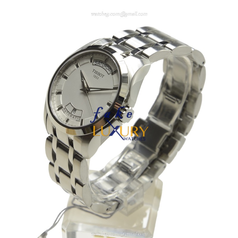 Tissot T-CLASSIC Replica Watch T035.407.11.031.00 Automatic Silver Dial Stainless Steel Bracelet - Image 3