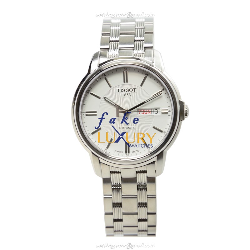 Tissot T-CLASSIC T065.430.11.031.00 Replica Watch, Automatic Movement, Silver Dial, Steel Bracelet - Image 2