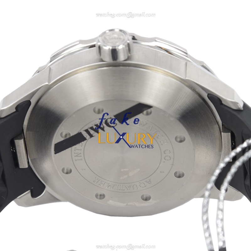 IWC IW356811 Aquatimer Replica Watch, Automatic, White Dial, Steel Case, Black Rubber Strap - Image 4