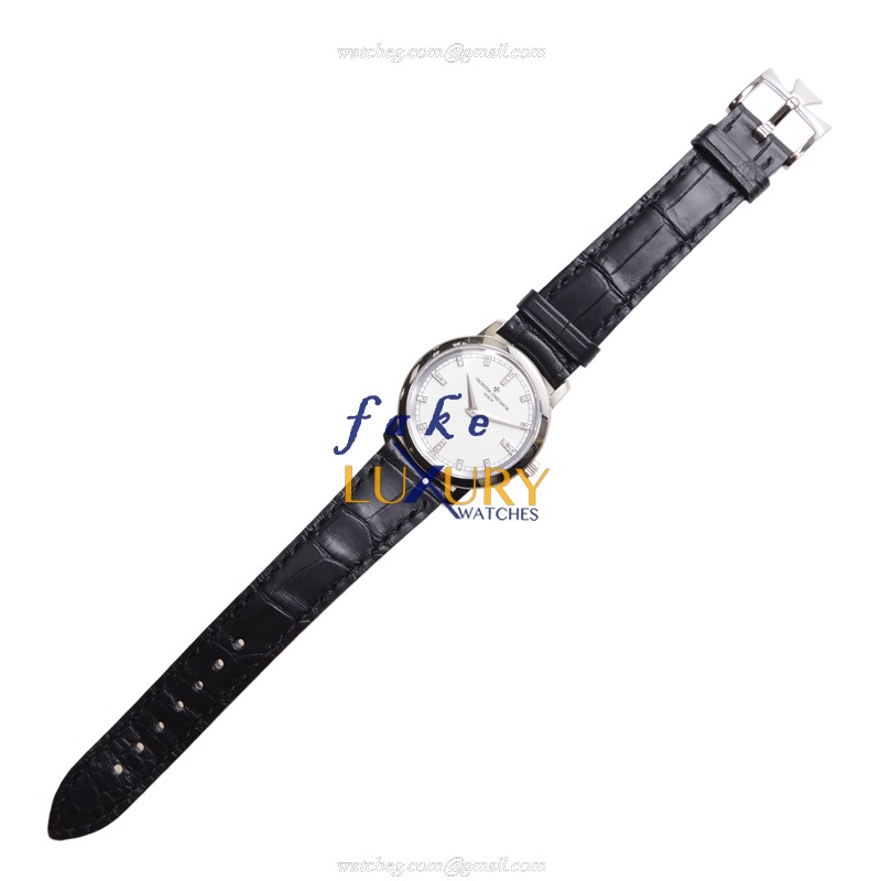 Vacheron Constantin 25155/000G-9584 Traditionnelle Replica Watch, Quartz Movement, White Dial, 18kt - Image 2