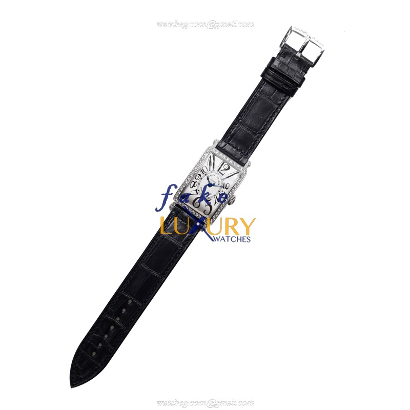 Franck Muller 902 QZ D 1R OG | Quartz | 18kt White Gold & Diamond | Replica Watch - Image 2