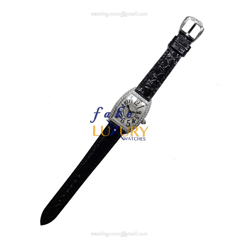 Franck Muller 1752 QZ D 1P OG Cintree Curvex Quartz 18kt White Gold Diamond | Automatic | Steel - Image 2