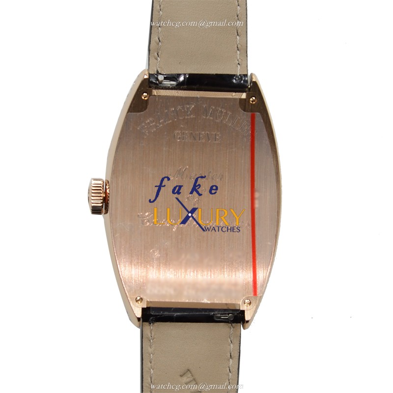 Franck Muller 8880 SC DT D 5N Replica Watch, Automatic, 18kt Rose Gold & Diamonds, Silver Dial - Image 3