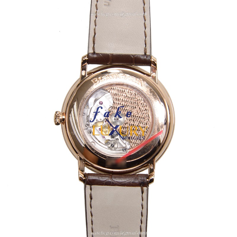 Blancpain 6651-2987-55B Villeret Replica Watch, Automatic Movement, Silver Dial, Rose Gold Case - Image 3