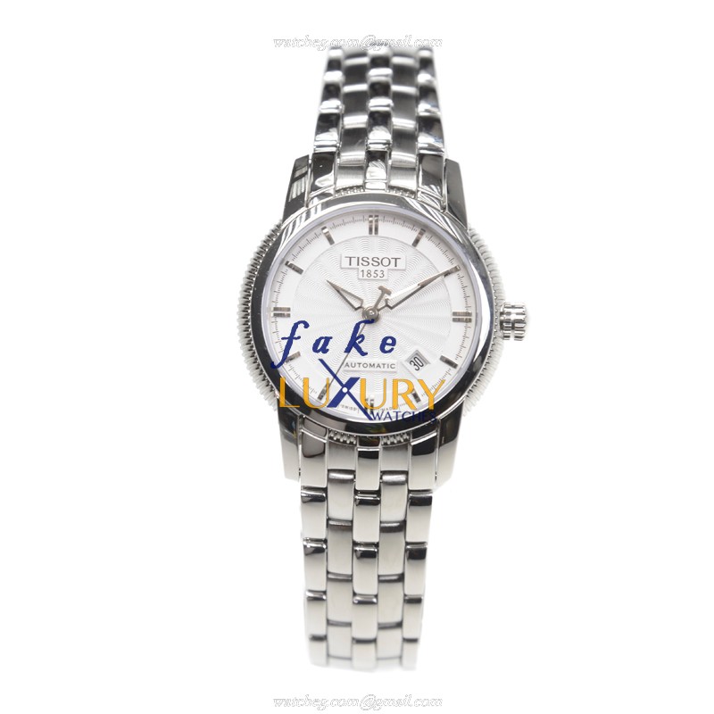 Tissot T97.1.183.31 Replica Watch Automatic Movement White Dial Stainless Steel Bracelet - Image 2