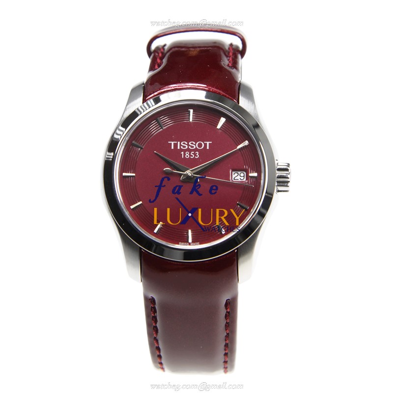 Tissot T035.210.16.371.00 T-TREND Quartz Red Leather | Automatic | Steel | Replica Watch - Image 2