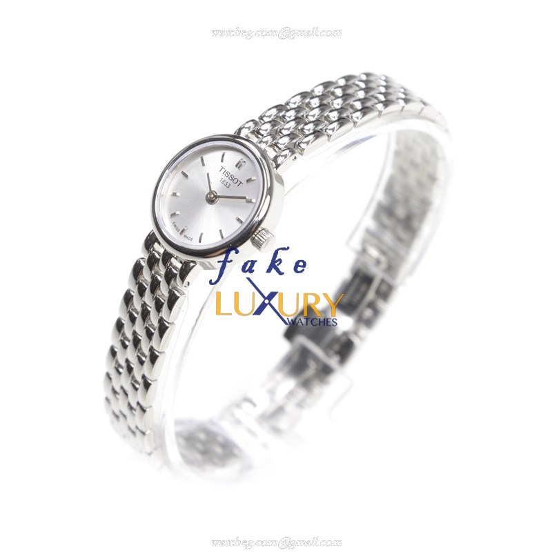 Tissot T058.009.11.031.00 T-LADY Quartz Silver Dial Stainless Steel Replica Watch - Image 3