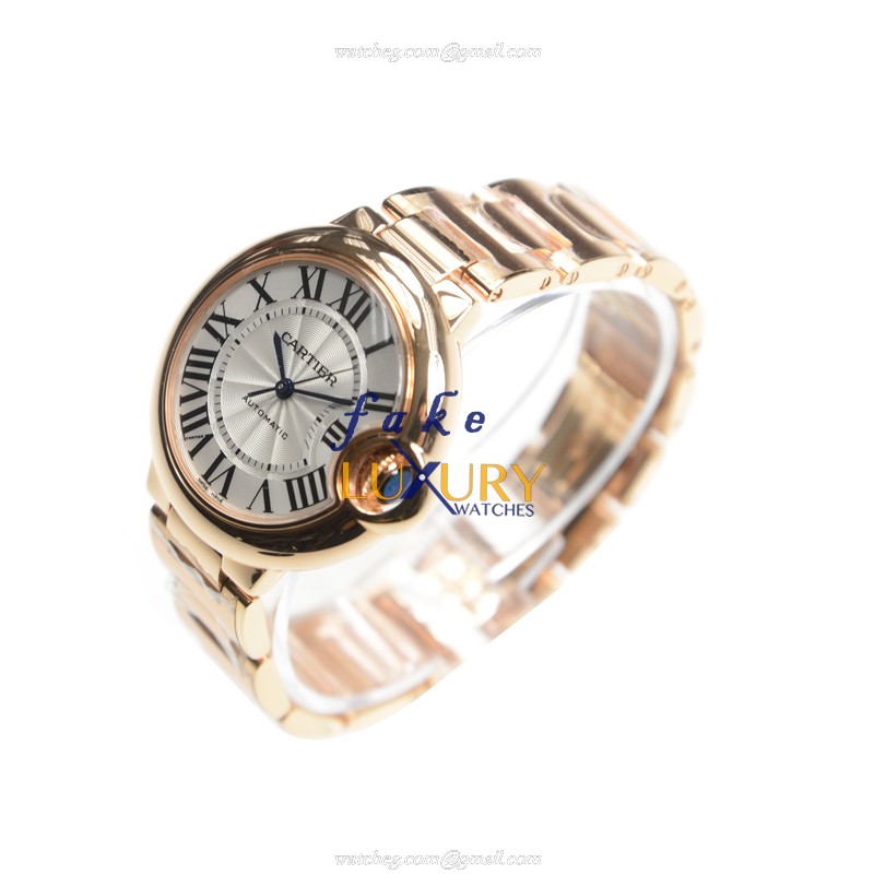Cartier W6920068 BALLON BLEU Automatic 18kt Rose Gold - Ceramic Bezel - Swiss Movement - Replica - Image 3