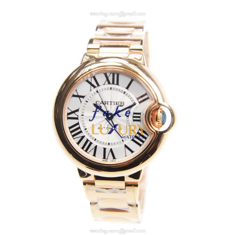Cartier W6920068 BALLON BLEU Automatic 18kt Rose Gold - Ceramic Bezel - Swiss Movement - Replica - Image 2