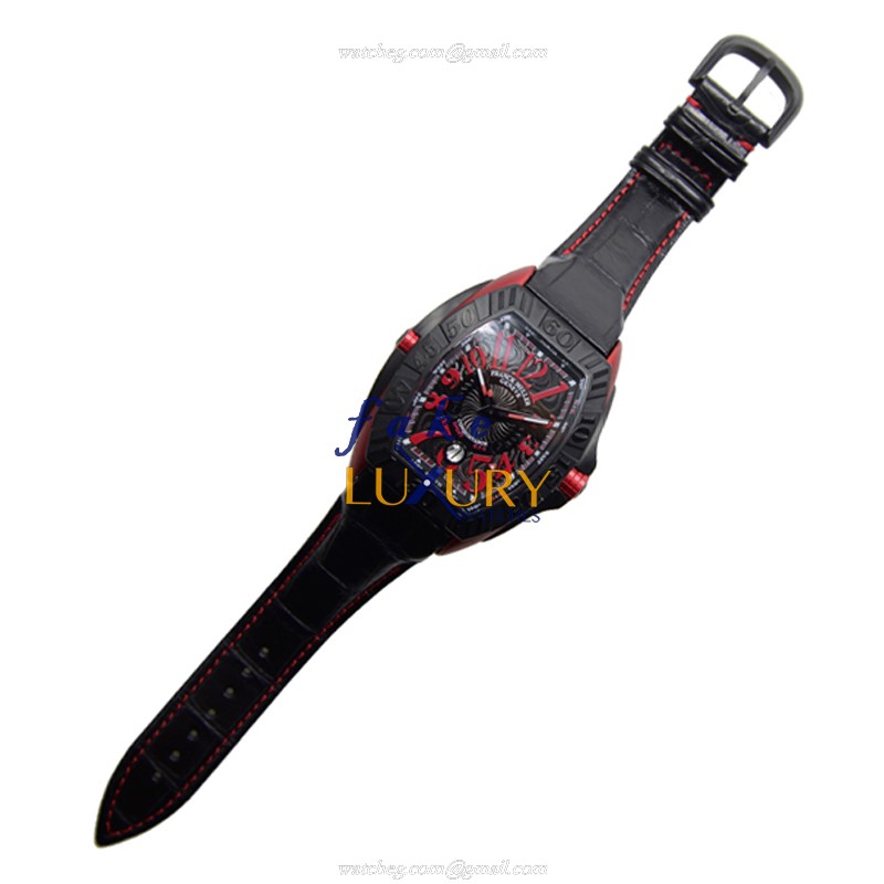 Franck Muller 8900 SC DT GPG ER Conquistador GPG Automatic Replica Watch, Black Dial Aluminum Case - Image 2