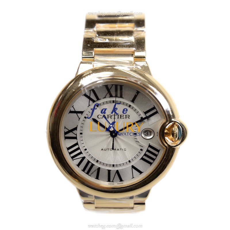 Cartier W69005Z2 BALLON BLEU - Automatic 18kt Yellow Gold - Replica Watch - 42mm - Swiss Movement - Image 2