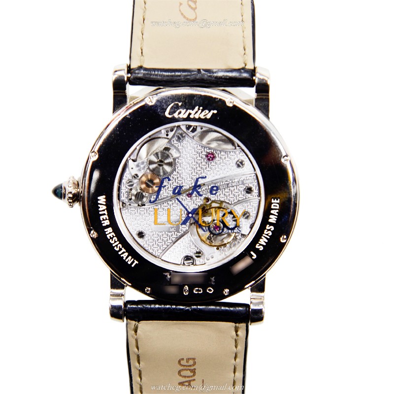 Cartier W1553851 ROTONDE DE CARTIER Manual Wind 42mm 18kt White Gold Replica Watch with Gray Dial - Image 3