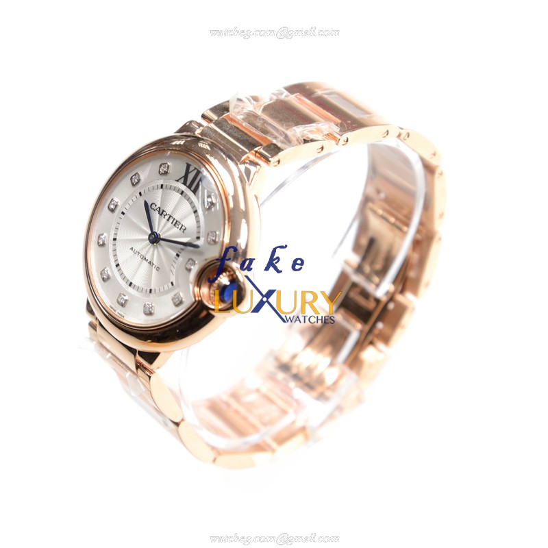 Cartier WE902026 BALLON BLEU AUTO 18kt Rose Gold | 36mm | Ceramic Bezel | Replica Watch - Image 3
