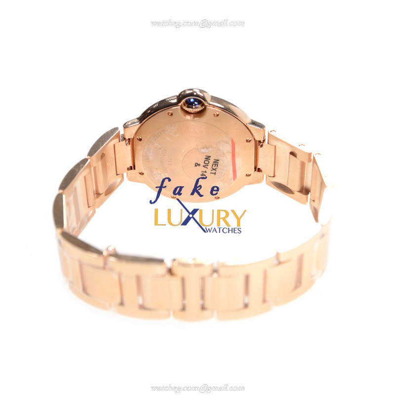 Cartier WE902026 BALLON BLEU AUTO 18kt Rose Gold | 36mm | Ceramic Bezel | Replica Watch - Image 4
