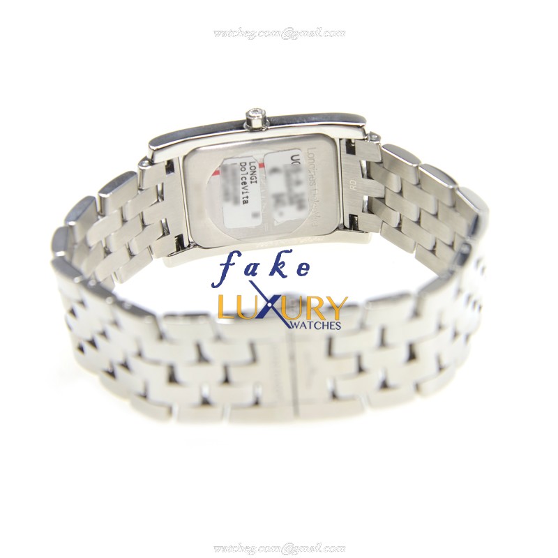 -5.655.4.16.6 - Longines L5.655.4.16.6 Dolce Vita Quartz Stainless Steel Replica Watch - Image 4