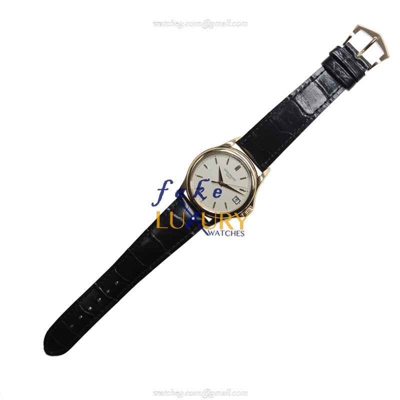 Patek Philippe 5127R-001 Calatrava - Replica Watch - Automatic - Silver Dial - 18kt Rose Gold - Image 2