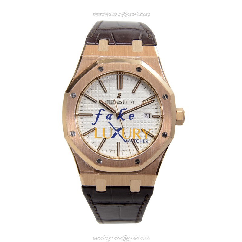 Audemars Piguet Royal Oak 15400OR.OO.D088CR.01 Replica Watch, Automatic, Rose Gold Case, Silver Dial - Image 2