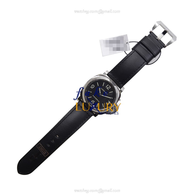 Panerai PAM00112 LUMINOR Manual Wind Stainless Steel Replica Watch, Black Dial, Sapphire Crystal - Image 2
