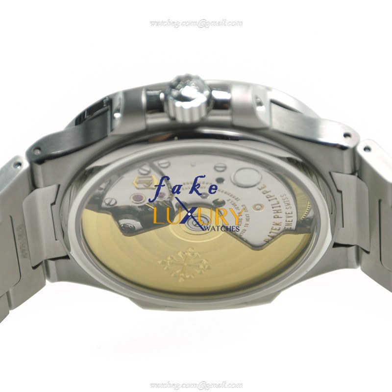 7008/1A-012 - Patek Philippe Nautilus Replica Watch - 33.6mm Black Dial Stainless Steel & Diamonds - Image 4