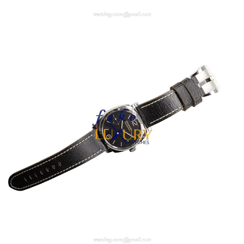 Panerai PAM00514 LUMINOR Manual Wind | 47mm Steel | Black Dial | Cowhide Strap Replica Watch - Image 2