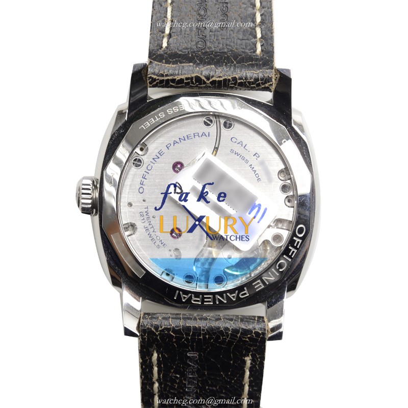 Panerai PAM00514 LUMINOR Manual Wind | 47mm Steel | Black Dial | Cowhide Strap Replica Watch - Image 3