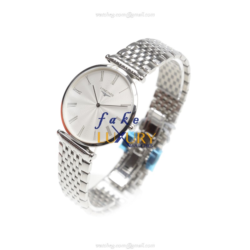 Longines L4.800.4.71.6 La Grande Replica Watch, Silver Dial, 35mm Steel Case, Quartz - Image 3