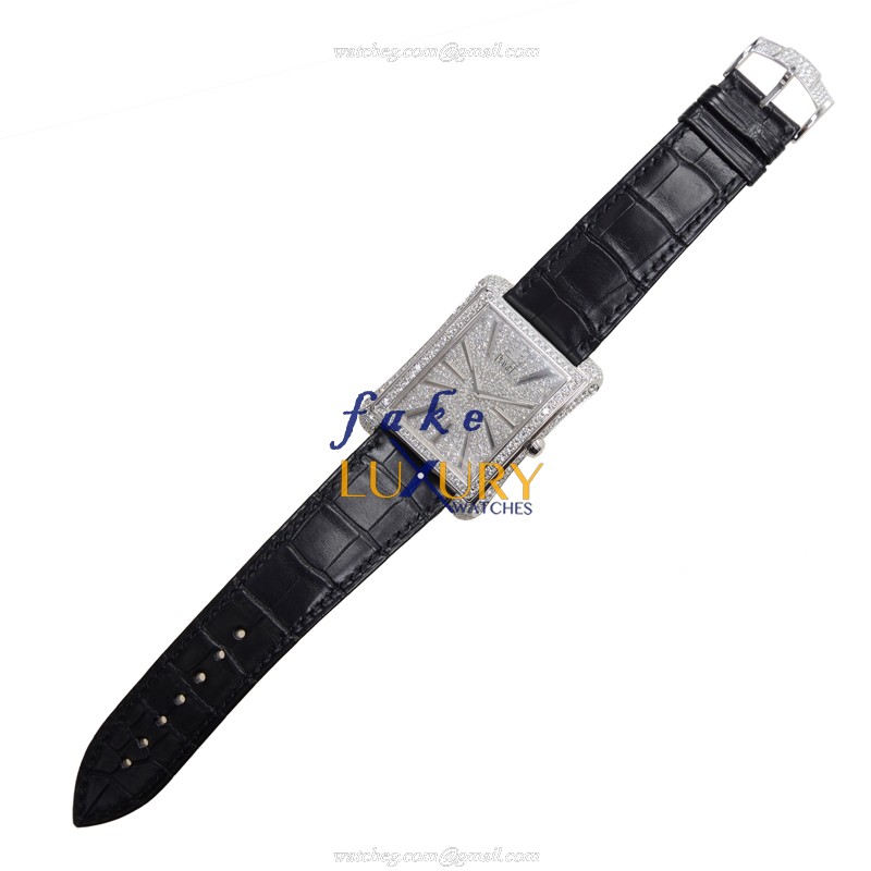 Piaget G0A33075 Emperador Automatic 18kt White Gold Diamond Silver Dial Replica Watch - Image 2
