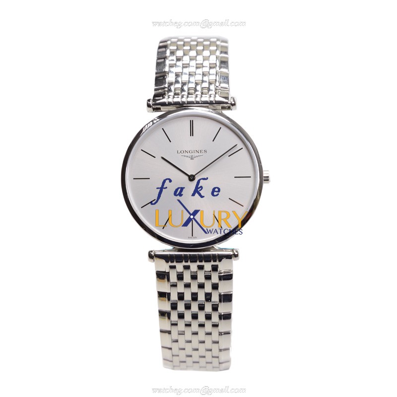 Longines L4.709.4.72.6 La Grande Replica Watch, Silver Dial, Steel Bracelet, Quartz - Image 2