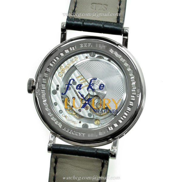Breguet 7137BB/11/9V6 Replica Watch, Automatic Movement, Silver Dial, White Gold Case - Image 3
