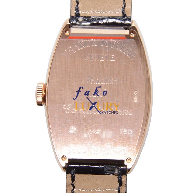 5850 SC D CD 5N - Franck Muller Cintree Curvex Replica Watch Automatic Rose Gold Diamonds - Image 3