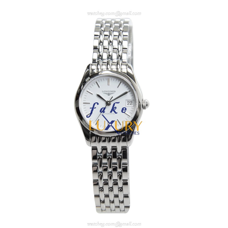 Longines L4.398.4.12.6 Replica Watch, Auto, White Dial, Steel Case, Swiss Movement - Image 2