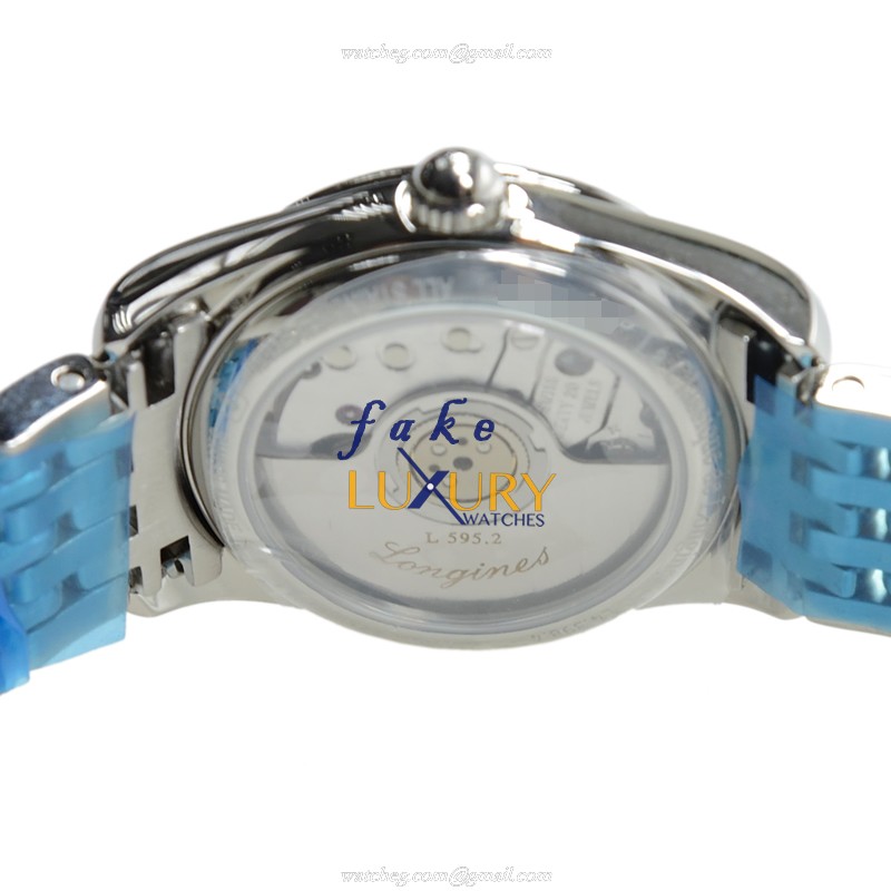 Longines L4.398.4.12.6 Replica Watch, Auto, White Dial, Steel Case, Swiss Movement - Image 4