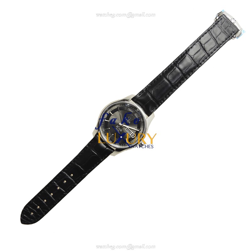 Omega 431.33.41.22.06.001 Automatic Stainless Steel Gray Dial Alligator Strap Replica Watch - Image 2