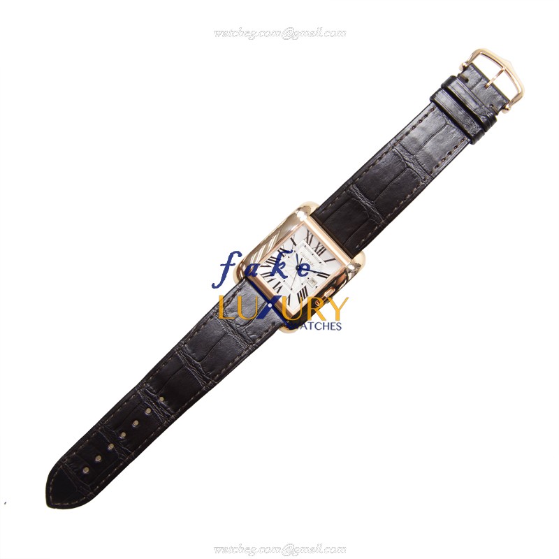 W5310005 - Cartier Tank Automatic Replica Watch - 18kt Rose Gold - Silver White Dial - Image 2
