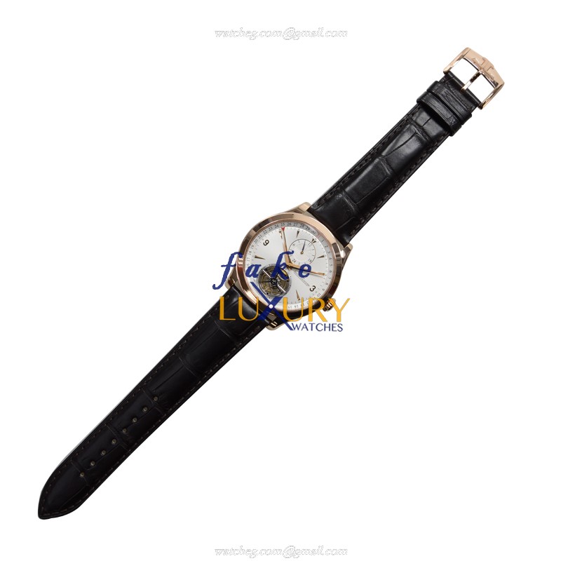 Jaeger-Lecoultre Q1562521 MASTER Ultra Thin Automatic 18kt Rose Gold Replica Watch Silver Dial Dark - Image 2