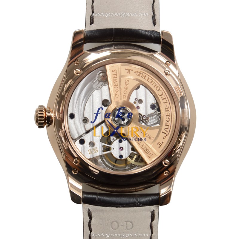 Jaeger-Lecoultre Q1562521 MASTER Ultra Thin Automatic 18kt Rose Gold Replica Watch Silver Dial Dark - Image 3