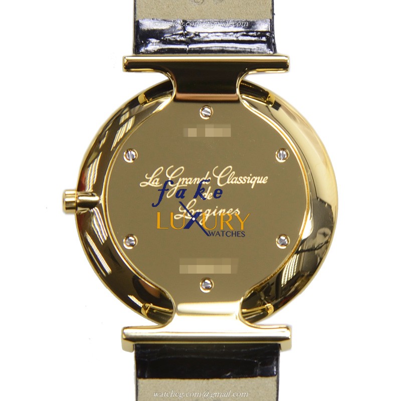 Longines L4.709.2.32.2 - Replica Watch - Quartz - PVD Gold Case - Black Alligator Strap - Image 3