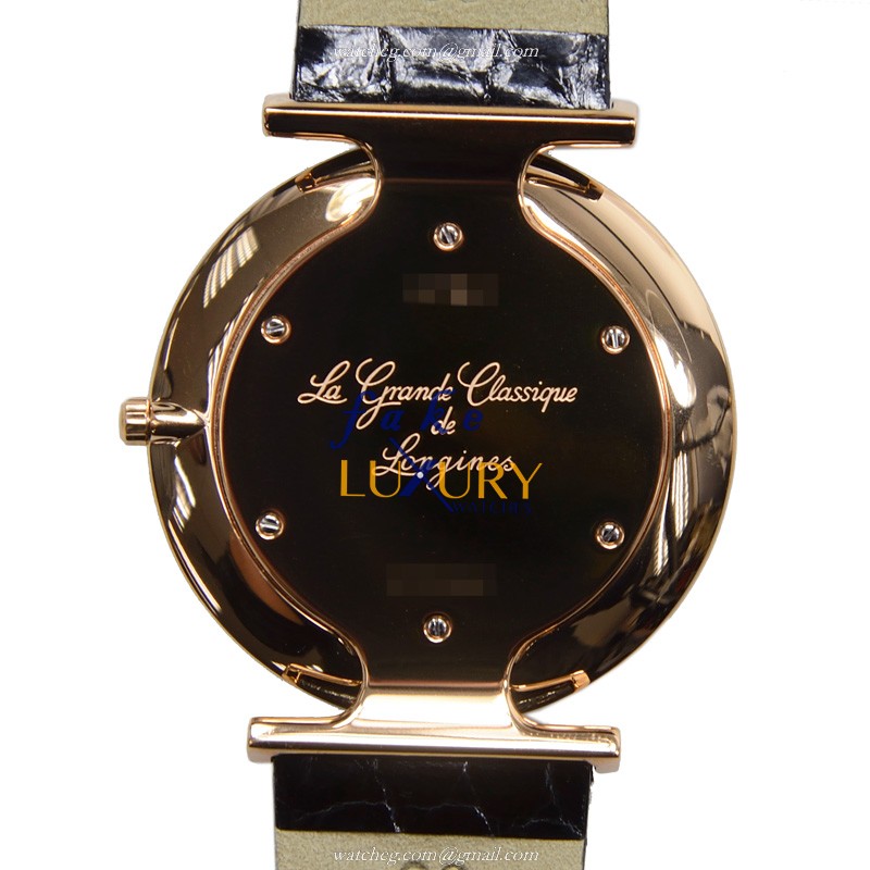Longines La Grande Quartz Replica Watch L4.766.1.11.2, White Dial, PVD Gold Case, Leather Strap - Image 3